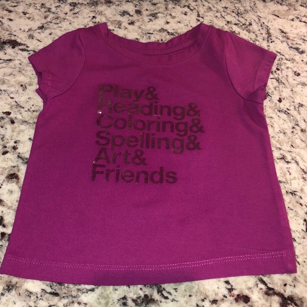 Cat & Jack Toddler Girls Graphic Top 18 mons